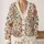 Bohemian Paisley Floral Blooms For Casual Layering, Weekend Travel, And Spring Days All-over Print Knitted Cardigan - 2