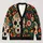 Day Of The Dead Sugar Skull Florals For Festive Everyday Layering And Celebrations All-over Print Knitted Cardigan - 1