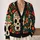 Day Of The Dead Sugar Skull Florals For Festive Everyday Layering And Celebrations All-over Print Knitted Cardigan - 2