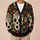 Day Of The Dead Sugar Skull Florals For Festive Everyday Layering And Celebrations All-over Print Knitted Cardigan - 6