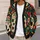 Day Of The Dead Sugar Skull Florals For Festive Everyday Layering And Celebrations All-over Print Knitted Cardigan - 5
