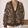 Espresso Paisley and Botanical Scrolls for Cozy Bohemian Everyday Layering Style All-over Print Knitted Cardigan - 2