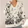 Black Floral Botanical Cardigan Style for Cozy Everyday Layering and Garden Lovers All-over Print Knitted Cardigan - 4