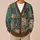 Teal Botanical Patchwork Motifs for Relaxed Everyday Layering and Creative Casual Style All-over Print Knitted Cardigan - 6