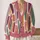 Abstract Multicolor Geometric Colorblock Layers for Relaxed Autumn Streetwear Women All-over Print Knitted Cardigan - 2