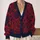 Dark Floral Roses For Elegant Everyday Layering, Romantic Women’s Casual Weekend Wear All-over Print Knitted Cardigan - 2