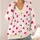Hot Pink Polka Dots For French Retro Everyday Layering And Spring Summer Weekend Style All-over Print Knitted Cardigan - 4