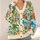 Retro Coastal Summer Collage Palm Trees Citrus Waves Beach Vacation Style For Women All-over Print Knitted Cardigan - 4