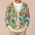 Retro Coastal Summer Collage Palm Trees Citrus Waves Beach Vacation Style For Women All-over Print Knitted Cardigan - 6