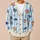 Colorful Folk Fish And Ocean Stripes For Relaxed Coastal Layering, Women's Style All-over Print Knitted Cardigan - 6