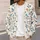 Blue Leaf Coral Berry Botanical Motif For Casual Spring Layering Women’s Wardrobe All-over Print Knitted Cardigan - 5