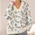 Blue Leaf Coral Berry Botanical Motif For Casual Spring Layering Women’s Wardrobe All-over Print Knitted Cardigan - 4