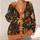Halloween Pumpkin, Bat And Skeleton Theme For Festive Casual Everyday Layering, Women’s All-over Print Knitted Cardigan - 4