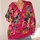 Raspberry Pink Floral Collage for Colorful Everyday Layering and Artistic Style All-over Print Knitted Cardigan - 4