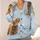 Highland Calf Companions for Cozy Countryside Days and Farmhouse Style Lovers All-over Print Knitted Cardigan - 4