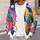 Vibrant Abstract Color Collage for Creative Everyday Layering and Art Lovers All-over Print Knitted Cardigan - 5