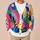 Vibrant Abstract Color Collage for Creative Everyday Layering and Art Lovers All-over Print Knitted Cardigan - 6