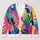 Vibrant Abstract Color Collage for Creative Everyday Layering and Art Lovers All-over Print Knitted Cardigan - 1