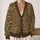 Olive Paisley Floral Motifs for Relaxed Bohemian Everyday Layering All-over Print Knitted Cardigan - 2