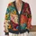 Sunflower Meadow Florals for Colorful Everyday Layering and Youthful Casual Style Wear All-over Print Knitted Cardigan - 2