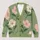 Sage Green Wildflower Blooms for Cozy Autumn Layering and Everyday Wear for Women All-over Print Knitted Cardigan - 1
