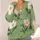 Sage Green Wildflower Blooms for Cozy Autumn Layering and Everyday Wear for Women All-over Print Knitted Cardigan - 4