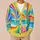 Vibrant Rainbow Sunburst Coastal Colors For Bright Everyday Summer Style All-over Print Knitted Cardigan - 6