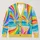 Vibrant Rainbow Sunburst Coastal Colors For Bright Everyday Summer Style All-over Print Knitted Cardigan - 1