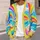 Vibrant Rainbow Sunburst Coastal Colors For Bright Everyday Summer Style All-over Print Knitted Cardigan - 5