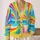 Vibrant Rainbow Sunburst Coastal Colors For Bright Everyday Summer Style All-over Print Knitted Cardigan - 2