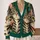 Two Wide-Eyed Tabby Cats for Playful Halloween Street Style and Cat Lovers All-over Print Knitted Cardigan - 2