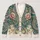 Teal Paisley Lotus Blossoms for Cozy Bohemian Fall Layering and Everyday Style All-over Print Knitted Cardigan - 1