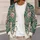 Teal Paisley Lotus Blossoms for Cozy Bohemian Fall Layering and Everyday Style All-over Print Knitted Cardigan - 5