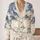 Snow Capped Alpine Peaks for Everyday Mountain Adventure Lovers All-over Print Knitted Cardigan - 2