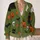 Halloween Pumpkins, Black Cats, Bats & Ghosts for Cozy Autumn Layering and October Days All-over Print Knitted Cardigan - 2