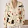 Halloween Black Cats, Pumpkins and Bats for Cozy Autumn Spooky Season Wear All-over Print Knitted Cardigan - 2