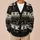 Gothic Black Cat And Bat Halloween Motifs For Spooky Autumn Everyday Teen Style All-over Print Knitted Cardigan - 6