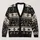 Gothic Black Cat And Bat Halloween Motifs For Spooky Autumn Everyday Teen Style All-over Print Knitted Cardigan - 1