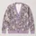 Lilac Watercolor Blossoms For Soft Everyday Layering And Springtime Style All-over Print Knitted Cardigan - 1
