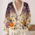 Halloween Candy Corn and Pumpkin Cheer for Cozy Autumn Celebrations and Spooky Season All-over Print Knitted Cardigan - 2