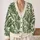 Tropical Monstera And Palm Foliage For Relaxed Everyday Layering All-over Print Knitted Cardigan - 2