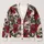 Tropical Hibiscus and Skull Motifs for Bold Alternative Summer Festival Style for Teens All-over Print Knitted Cardigan - 1