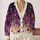 Witch Hats and Potion Bottles for Cozy Halloween Nights and Autumn Outings for Her All-over Print Knitted Cardigan - 2
