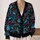 Neon Mothman Moonlit Nightscape for Everyday Alternative Style and Cryptid Fans Teens All-over Print Knitted Cardigan - 2