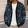 Neon Mothman Moonlit Nightscape for Everyday Alternative Style and Cryptid Fans Teens All-over Print Knitted Cardigan - 5