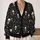 Gothic Raven And Skull Motifs For Everyday Dark Academia Layering All-over Print Knitted Cardigan - 2
