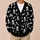Cute Skull And Crossbones Halloween Bones For Everyday Goth Style Teenagers All-over Print Knitted Cardigan - 6