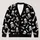 Cute Skull And Crossbones Halloween Bones For Everyday Goth Style Teenagers All-over Print Knitted Cardigan - 1