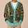 Vintage Bookshop Window With Kitten for Cozy Autumn Reading Days All-over Print Knitted Cardigan - 6