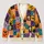 Halloween Patchwork Pumpkins, Ghosts And Black Cats For Festive Autumn Layering Wear All-over Print Knitted Cardigan - 1